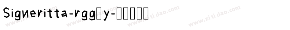 Signeritta-rgg3y字体转换 Signeritta-rgg3y字体转换