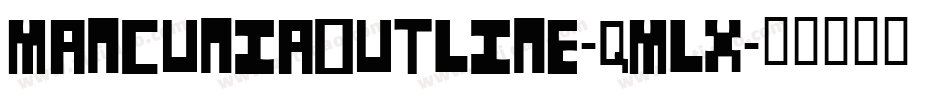 MancuniaOutline-qMlx字体转换
