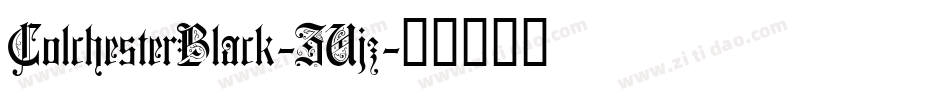 ColchesterBlack-ZVjz字体转换