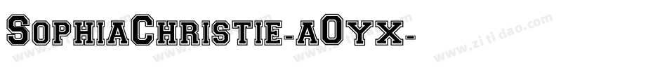 SophiaChristie-a0yx字体转换