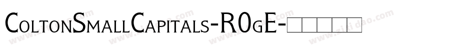 ColtonSmallCapitals-R0gE字体转换