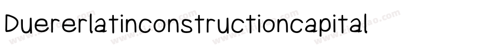 Duererlatinconstructioncapitals-jrXy字体转换