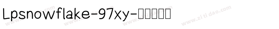 Lpsnowflake-97xy字体转换