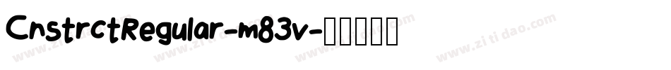 CnstrctRegular-m83v字体转换