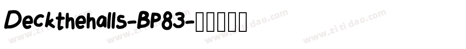 Deckthehalls-BP83字体转换
