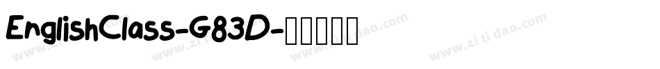 EnglishClass-G83D字体转换