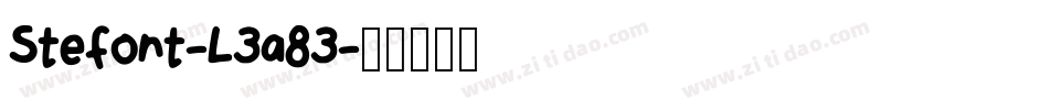 Stefont-L3a83字体转换