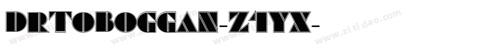 Drtoboggan-z1yX字体转换