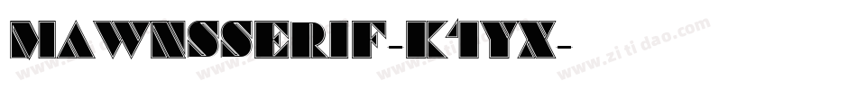 MawnsSerif-K1yX字体转换