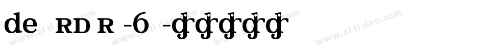 Detourdork-6jjx字体转换
