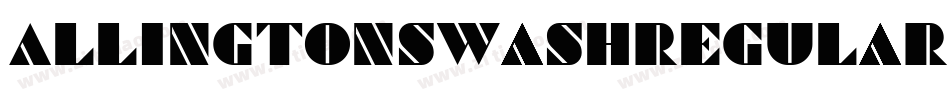 AllingtonSwashRegular-X34xa字体转换