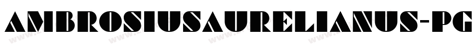 AmbrosiusAurelianus-pgXa字体转换