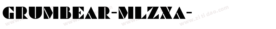 Grumbear-mLZXa字体转换