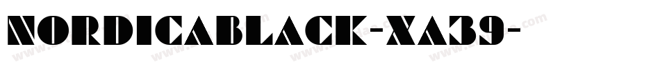 Nordicablack-Xa39字体转换