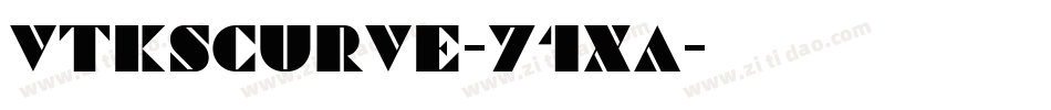 VtksCurve-71XA字体转换 VtksCurve-71XA字体转换