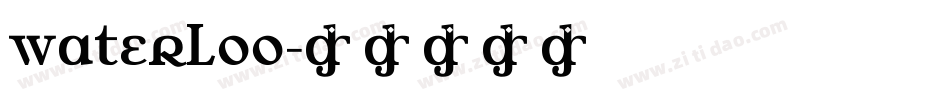 Waterloo字体转换
