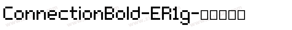 ConnectionBold-ER1g字体转换