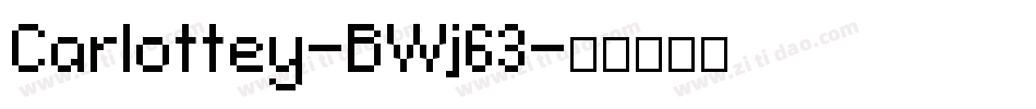 Carlottey-BWj63字体转换