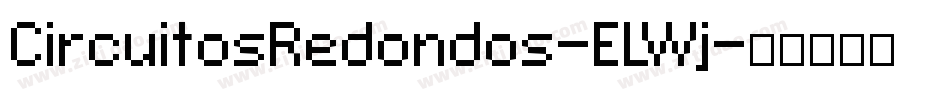 CircuitosRedondos-ELWj字体转换