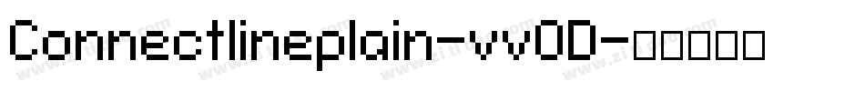 Connectlineplain-vvOD字体转换