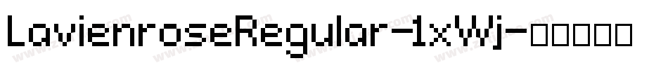 LavienroseRegular-1xWj字体转换