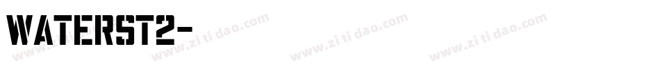 waterst2字体转换
