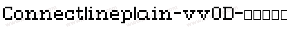Connectlineplain-vvOD字体转换