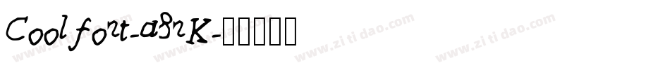 Coolfont-a8nK字体转换