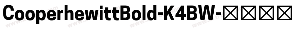 CooperhewittBold-K4BW字体转换