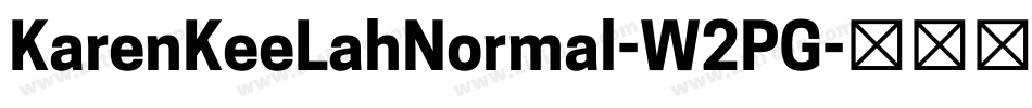 KarenKeeLahNormal-W2PG字体转换
