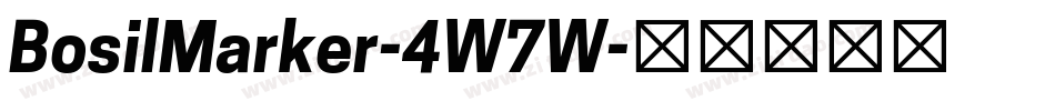 BosilMarker-4W7W字体转换
