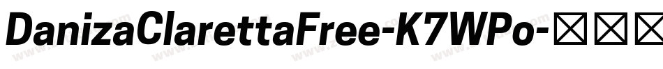 DanizaClarettaFree-K7WPo字体转换