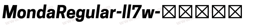 MondaRegular-ll7w字体转换