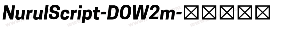 NurulScript-DOW2m字体转换