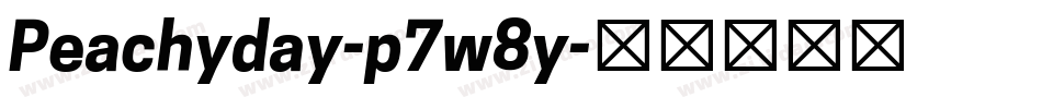Peachyday-p7w8y字体转换 Peachyday-p7w8y字体转换