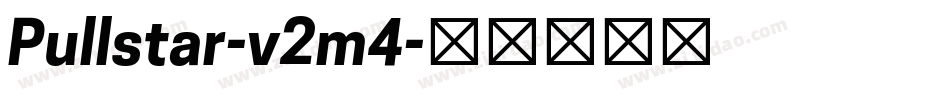 Pullstar-v2m4字体转换