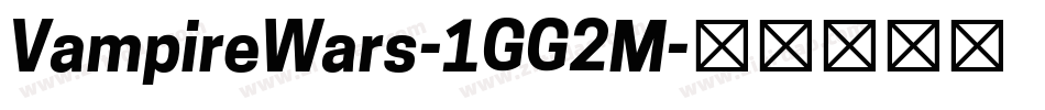 VampireWars-1GG2M字体转换