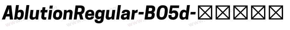 AblutionRegular-BO5d字体转换