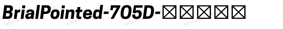 BrialPointed-7O5D字体转换