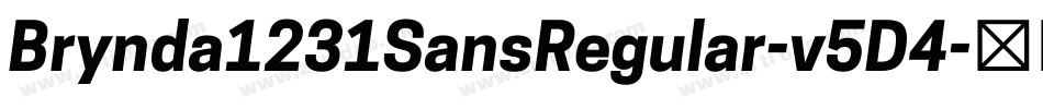 Brynda1231SansRegular-v5D4字体转换