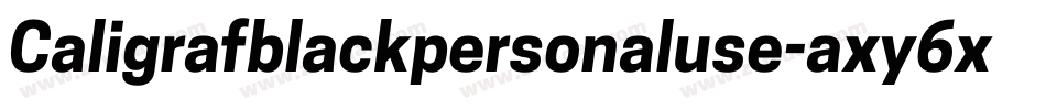 Caligrafblackpersonaluse-axy6x字体转换