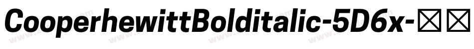 CooperhewittBolditalic-5D6x字体转换