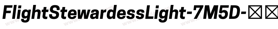 FlightStewardessLight-7M5D字体转换