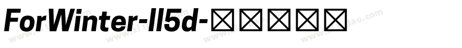 ForWinter-ll5d字体转换 ForWinter-ll5d字体转换