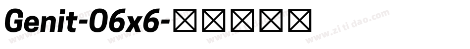 Genit-O6x6字体转换