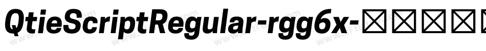 QtieScriptRegular-rgg6x字体转换