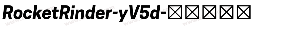 RocketRinder-yV5d字体转换