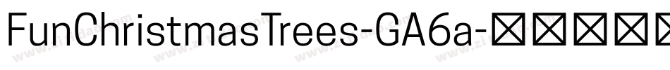 FunChristmasTrees-GA6a字体转换