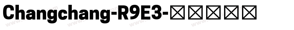 Changchang-R9E3字体转换