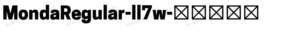 MondaRegular-ll7w字体转换